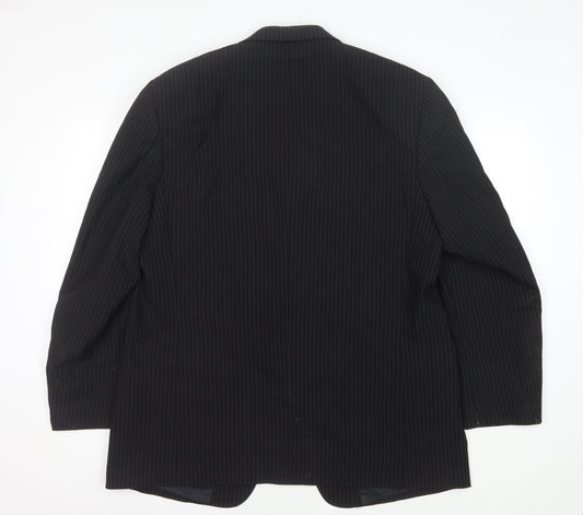 Armando Men's Black Pinstripe Blazer Size 44