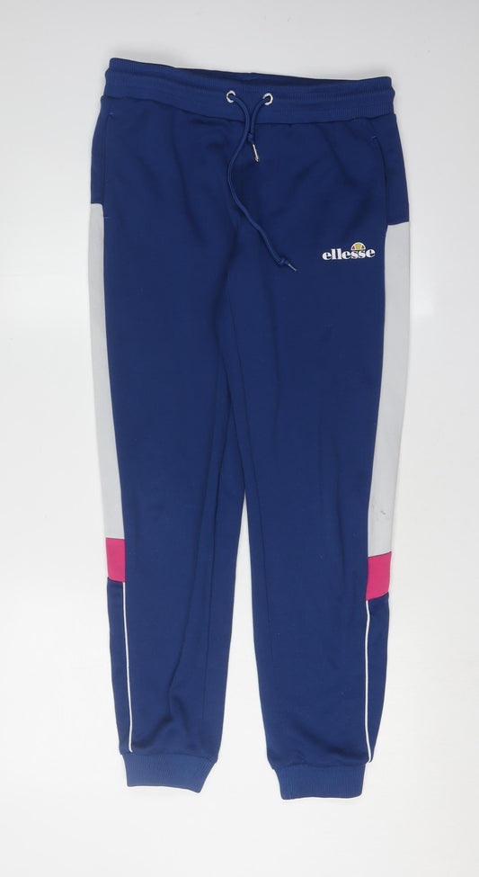 Womens UK Size 10 ellesse Regular Fit Jogger Blue Trousers