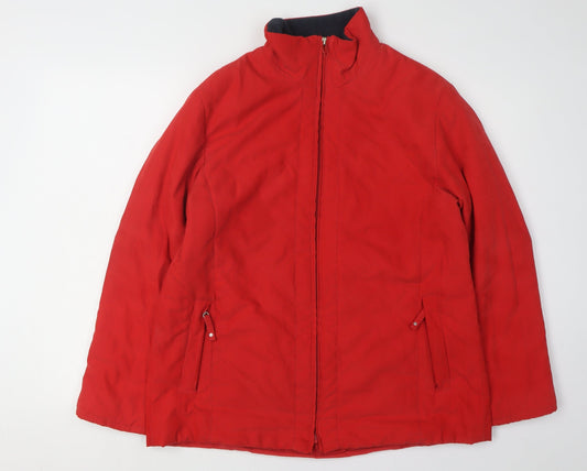 Womens UK Size M Klass Collection Red Basic Jacket