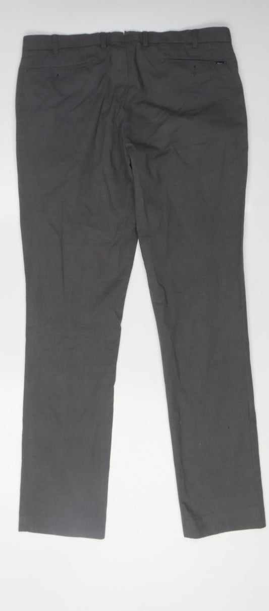 Ralph Lauren Men's Grey Slim Fit Chino Trousers, L