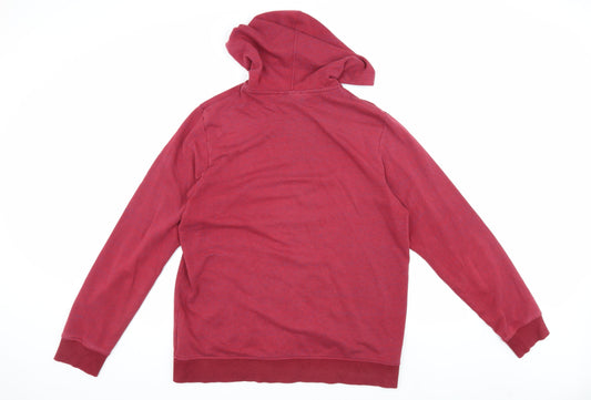 Adidas Men's Red Full Zip Hooded Jacket L