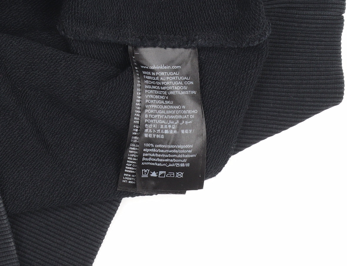 Mens UK Size M Calvin Klein Jeans Black Pullover Sweatshirt