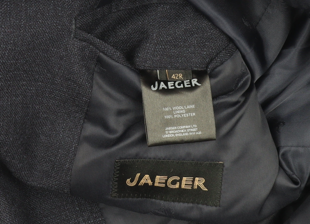Mens UK Size 42 Jaeger Regular Blue Suit Jacket
