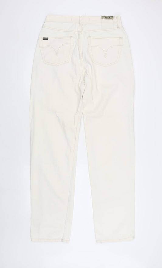 Firetrap Women's White Straight Leg Jeans, Size L