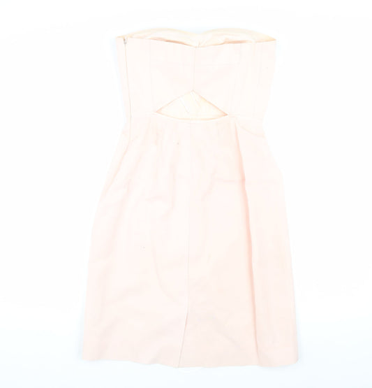 J.Crew Women's Beige Bodycon Midi Dress XS