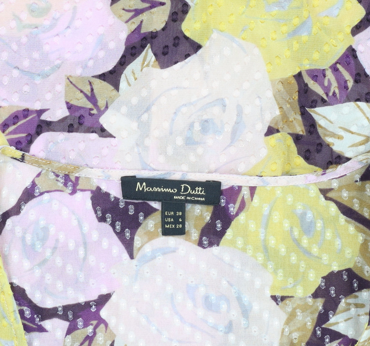 Womens UK Size 10 Massimo Dutti Multicoloured Tunic Blouse