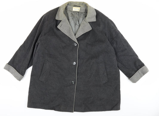 Womens UK Size 20 Eastex Grey Overcoat