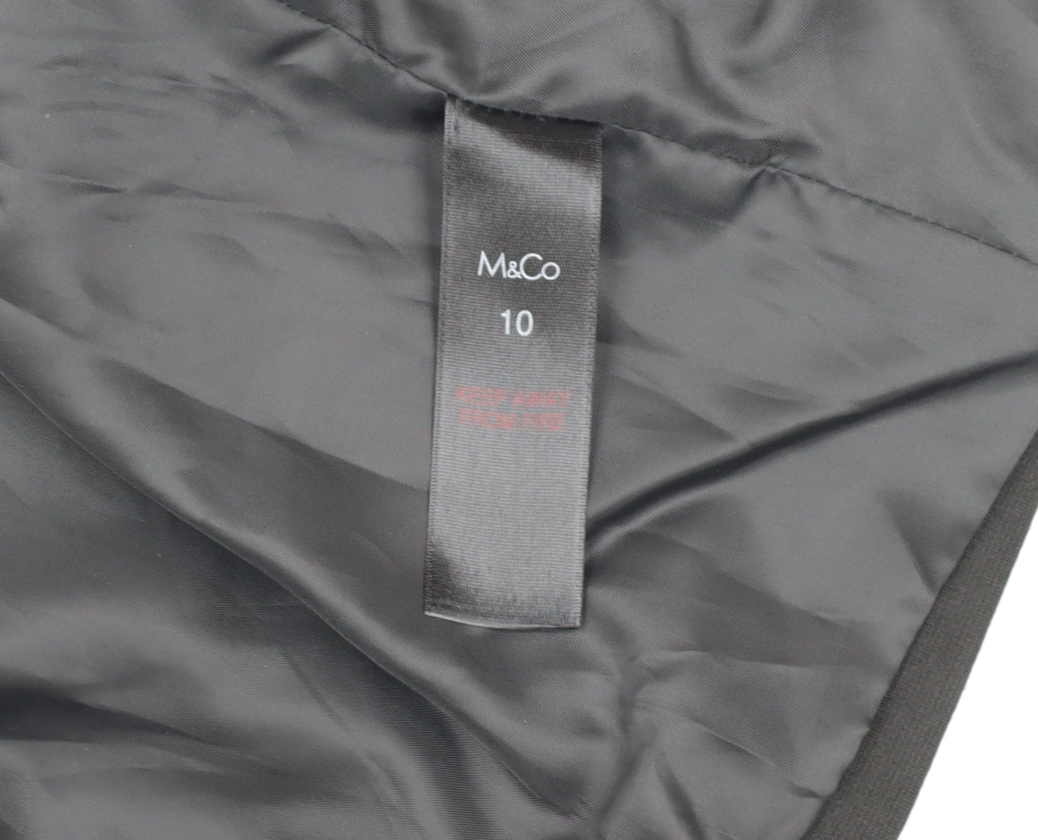 M&Co Women's Black Blazer Size 10 Regular Fit