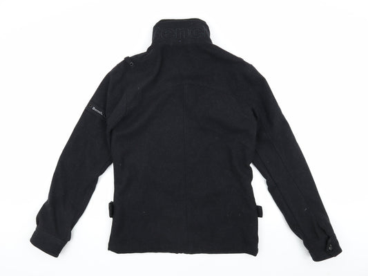 Mens UK Size S Bench Black Biker Coat