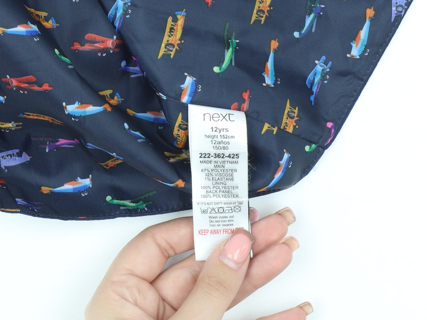 Next Boys Blue Suit Waistcoat, 12 Years, Planes Theme