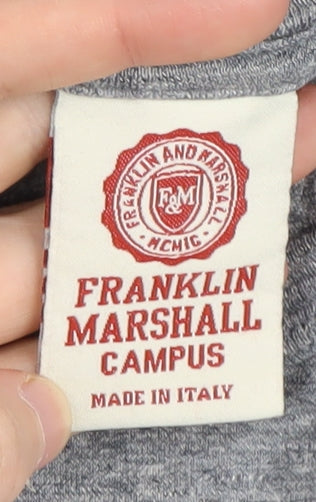 Franklin Marshall Men's Grey Crew Neck T-Shirt, Size S