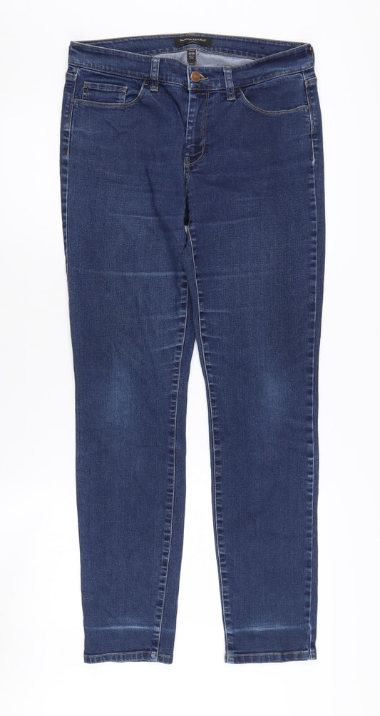 Womens UK Size 10 Banana Republic Regular Fit Skinny Blue Jeans
