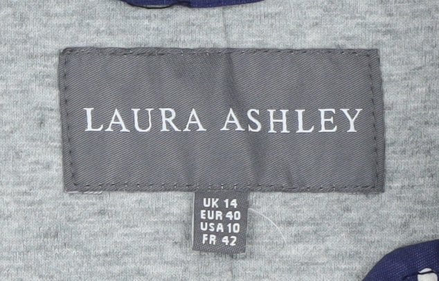 Womens UK Size 14 Laura Ashley Blue Rain Coat