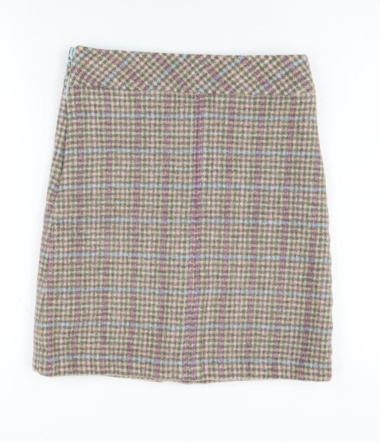 Joules Women's Multicoloured Check Pencil Skirt 8