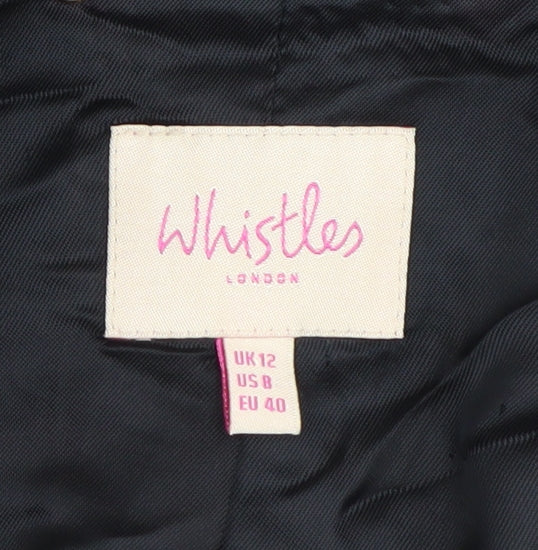 Whistles Women's Black Blazer, UK 12, Single-Breasted