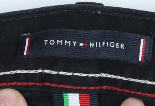 Mens UK Size 30 Tommy Hilfiger Slim Fit Slim Black Jeans