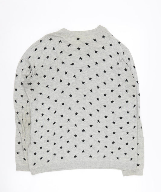 Womens UK Size 10 Whistles Grey Pullover Jumper