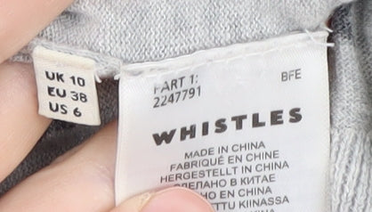 Womens UK Size 10 Whistles Grey Pullover Jumper