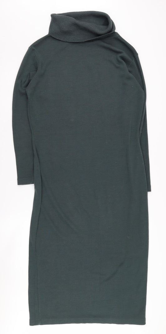 Linea Green Cowl Neck Sheath Dress Size 6 Women