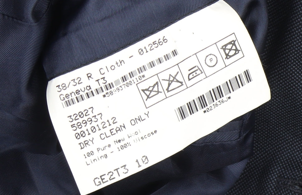Mens UK Size 38 Magee Regular Blue Suit Jacket