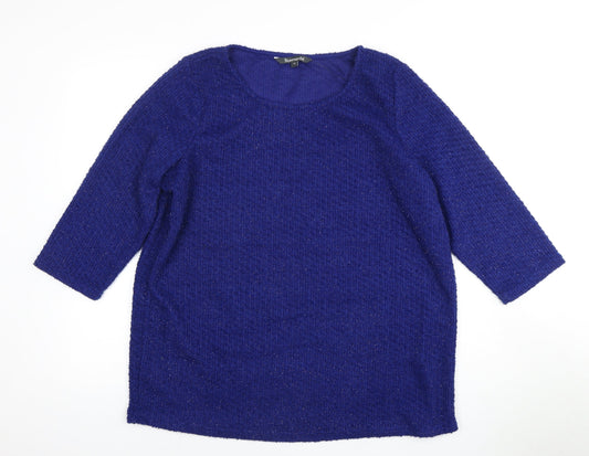 Womens UK Size 18 Bonmarche Blue Pullover Jumper