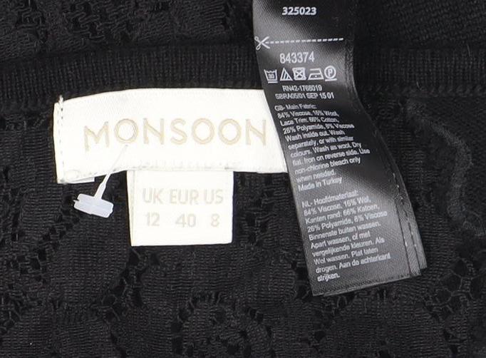 Womens UK Size 12 Monsoon Black Jumper