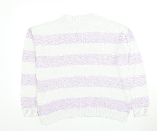 Womens UK Size 14 Maine New England White Pullover Jumper