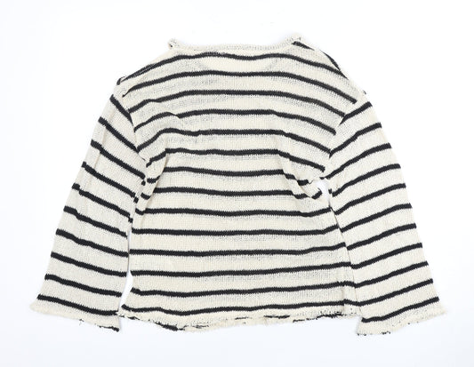 Womens UK Size M Pull & Bear Black Pullover Jumper