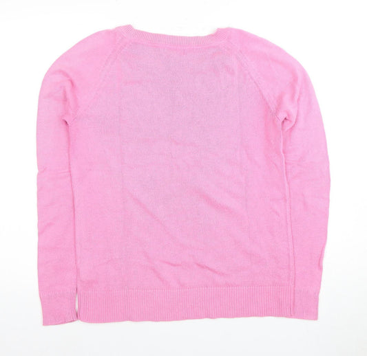 Gap Women's Pink Crew Neck Pullover Jumper M