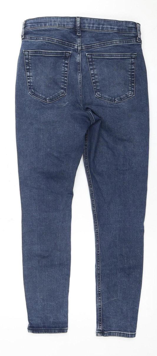 Topshop Women's Blue Skinny Jeans Size 10