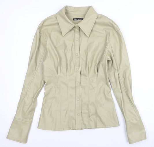 Womens UK Size S Zara Beige