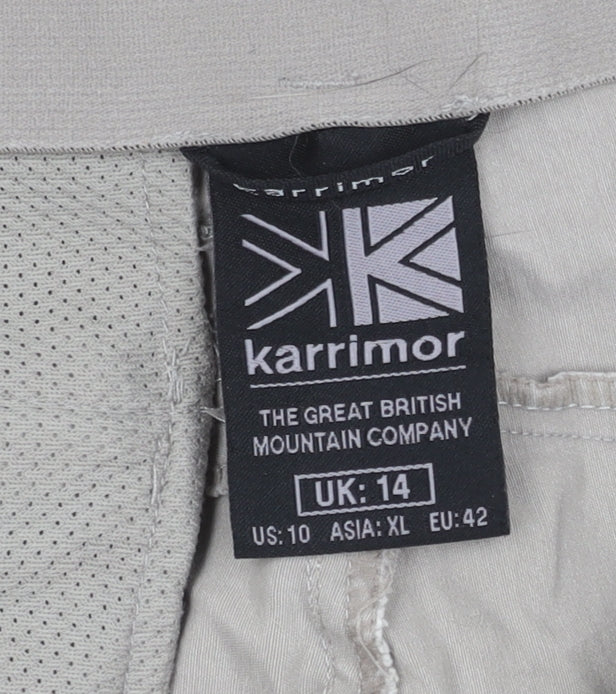 Karrimor Women's Cropped Grey Trousers - Size 14