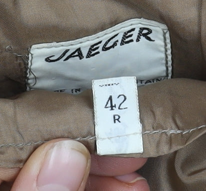 Mens UK Size 42 Jaeger Regular Brown Suit Jacket