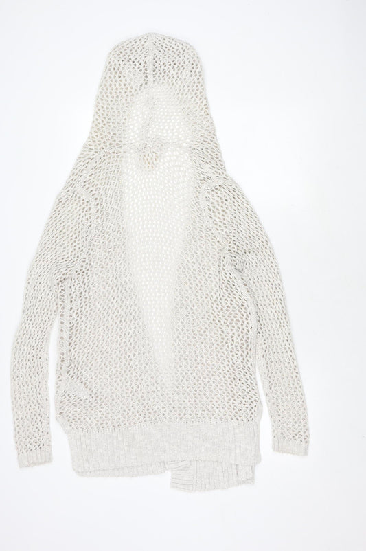 Womens UK Size S Hollister Ivory Cardigan Jumper