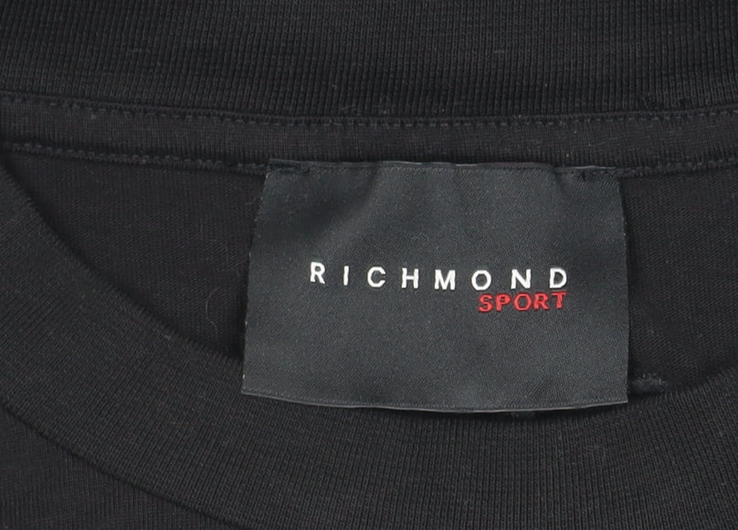 Additional view of Richmond Sport Black unisex basic t-shirt, m, short sleeve