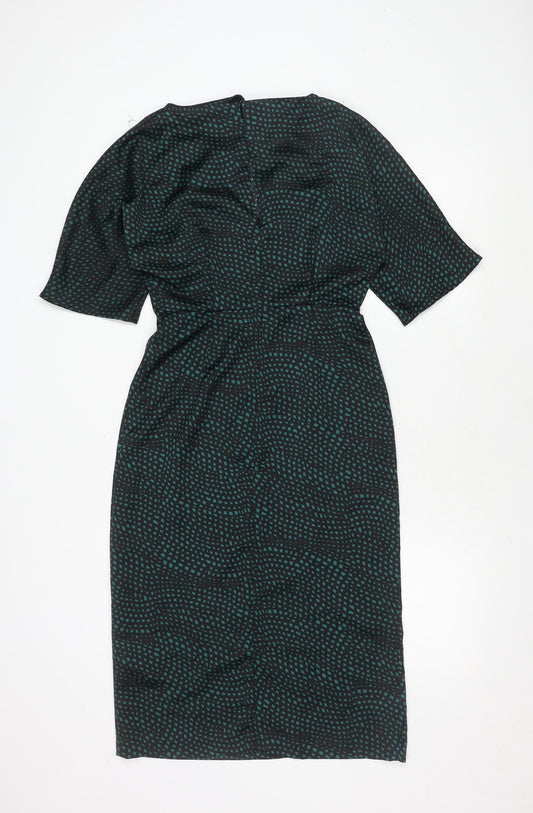Warehouse Black Polyester Dress Size 6 Women's