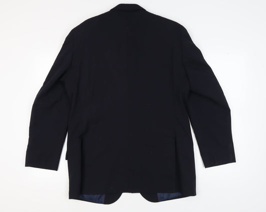 Mens UK Size 42 Moss Regular Blue Suit Jacket