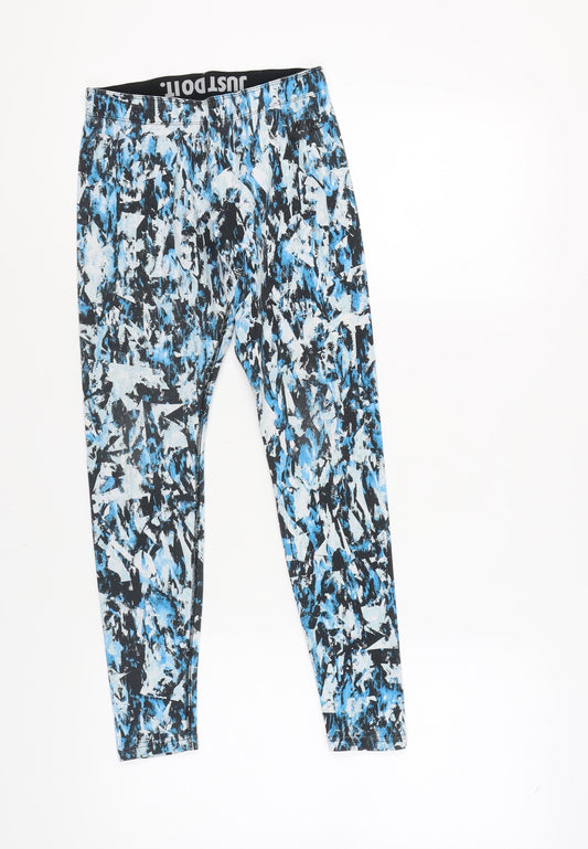 Womens UK Size S Nike Slim Fit Leggings Multicoloured Leggings