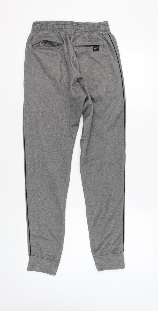 NICCE Men's Grey Joggers, Size S, Tapered Fit