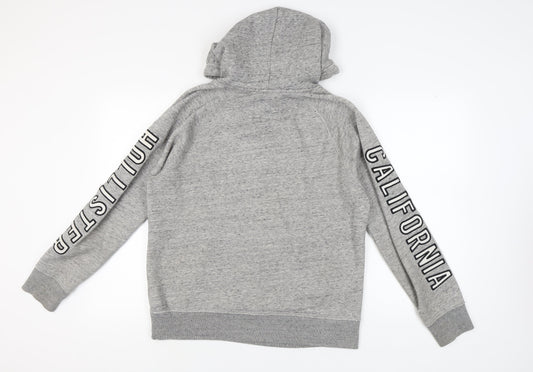Hollister Women's Grey Pullover Hoodie, Size M, Casual Wear
