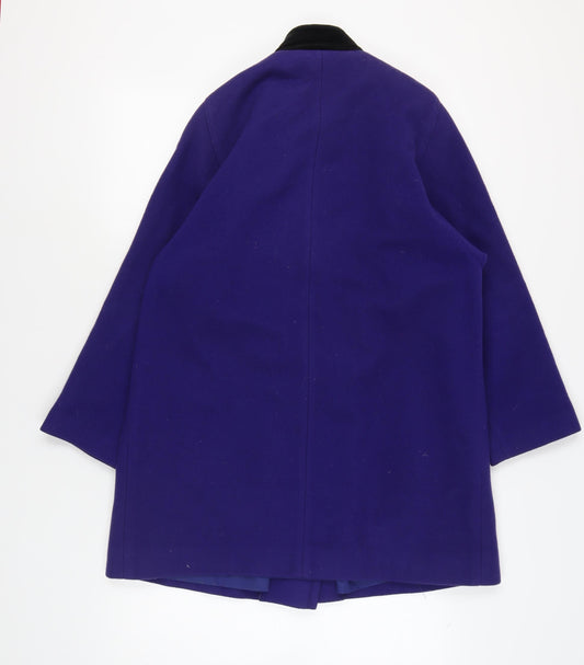 C&A Women's Purple Wool Mid-Length Coat Size 12