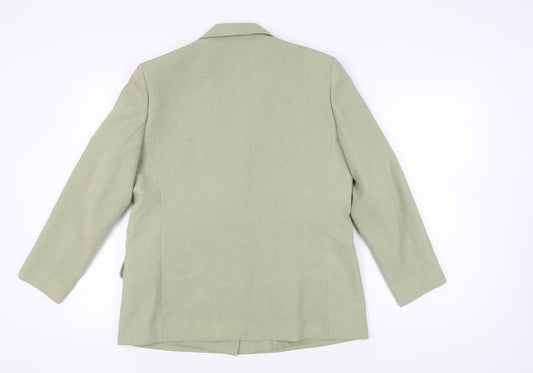 Eastex Women's Green Blazer, Size 14, Lined, Excellent