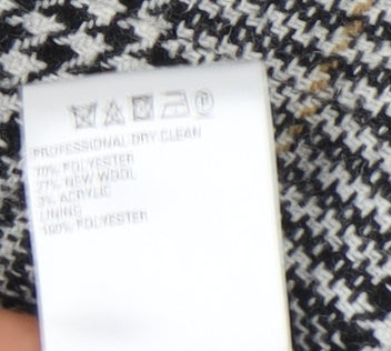 Marks and Spencer Women's Grey Check Blazer Size 10