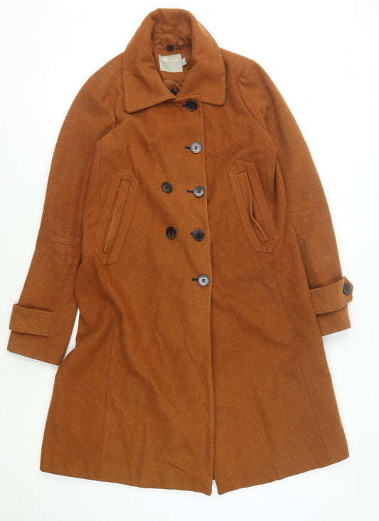 Womens UK Size 8 ASOS Brown Pea Coat