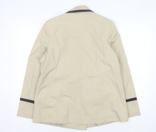 Womens UK Size 12 BHS Beige Pea Coat