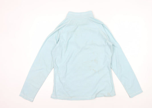 Regatta Women's Blue High Neck 1/4 Zip Hoodie Size 10