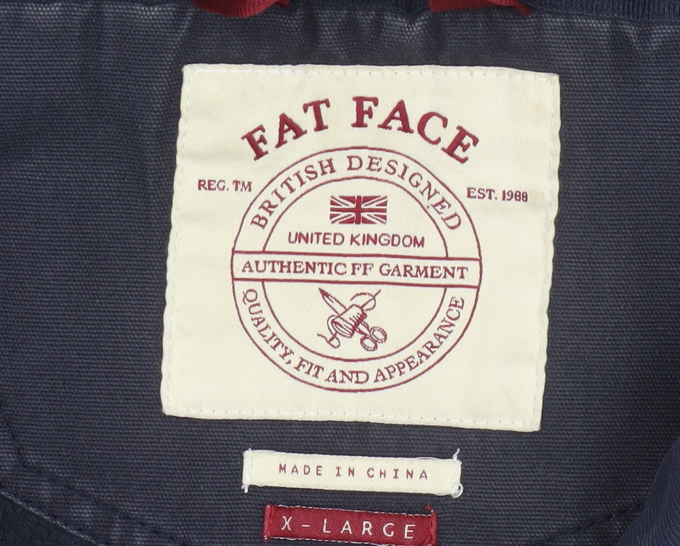 Mens UK Size XL Fat Face Blue Hooded