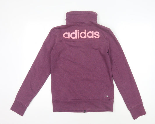 Adidas Women's Purple Full Zip Hoodie XS