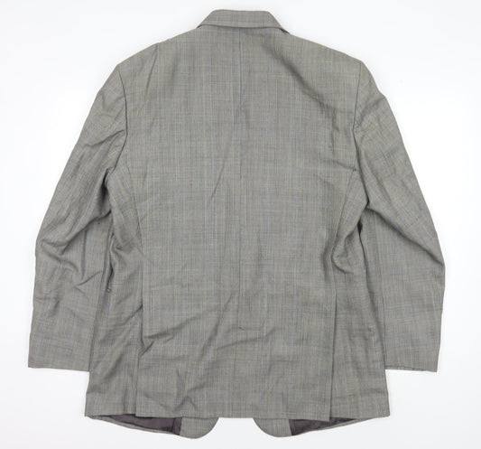 Mens UK Size 42 Berwin & Berwin Regular Grey Suit Jacket