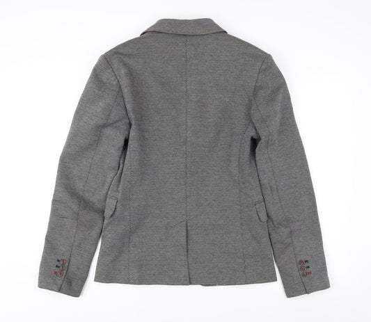 EWM Women's Grey Pinstripe Suit Jacket Size 16 Classic